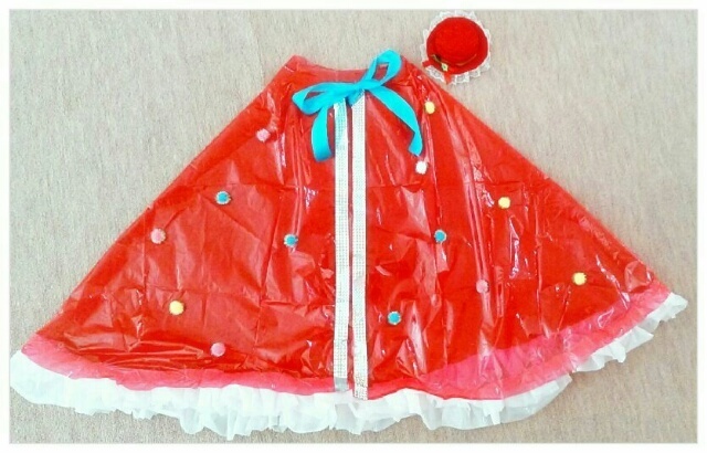 簡単 カラーポリ袋のクリスマスケープの作り方 みさき先生のスマイルサイエンスblog